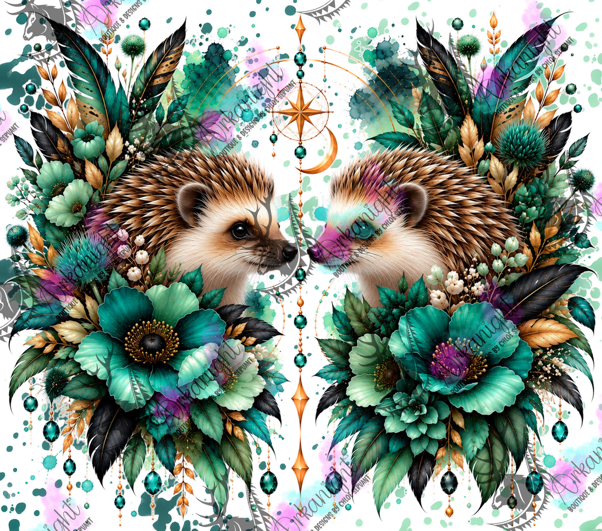 Numérique ♡Collection Animaux - Cycle Lunaire ♡ Hérissons