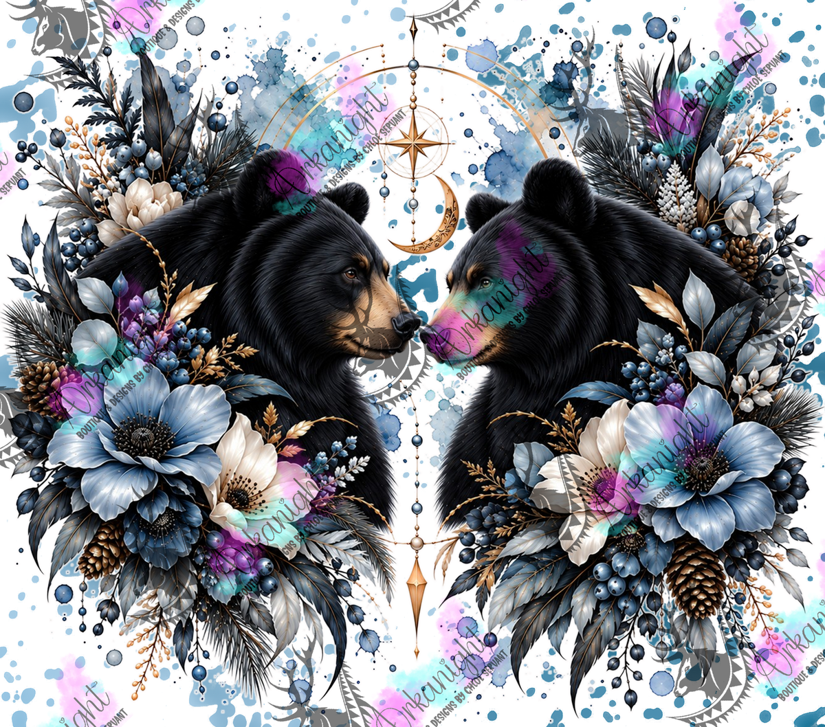 Numérique ♡Collection Animaux - Cycle Lunaire ♡ Ours Noir