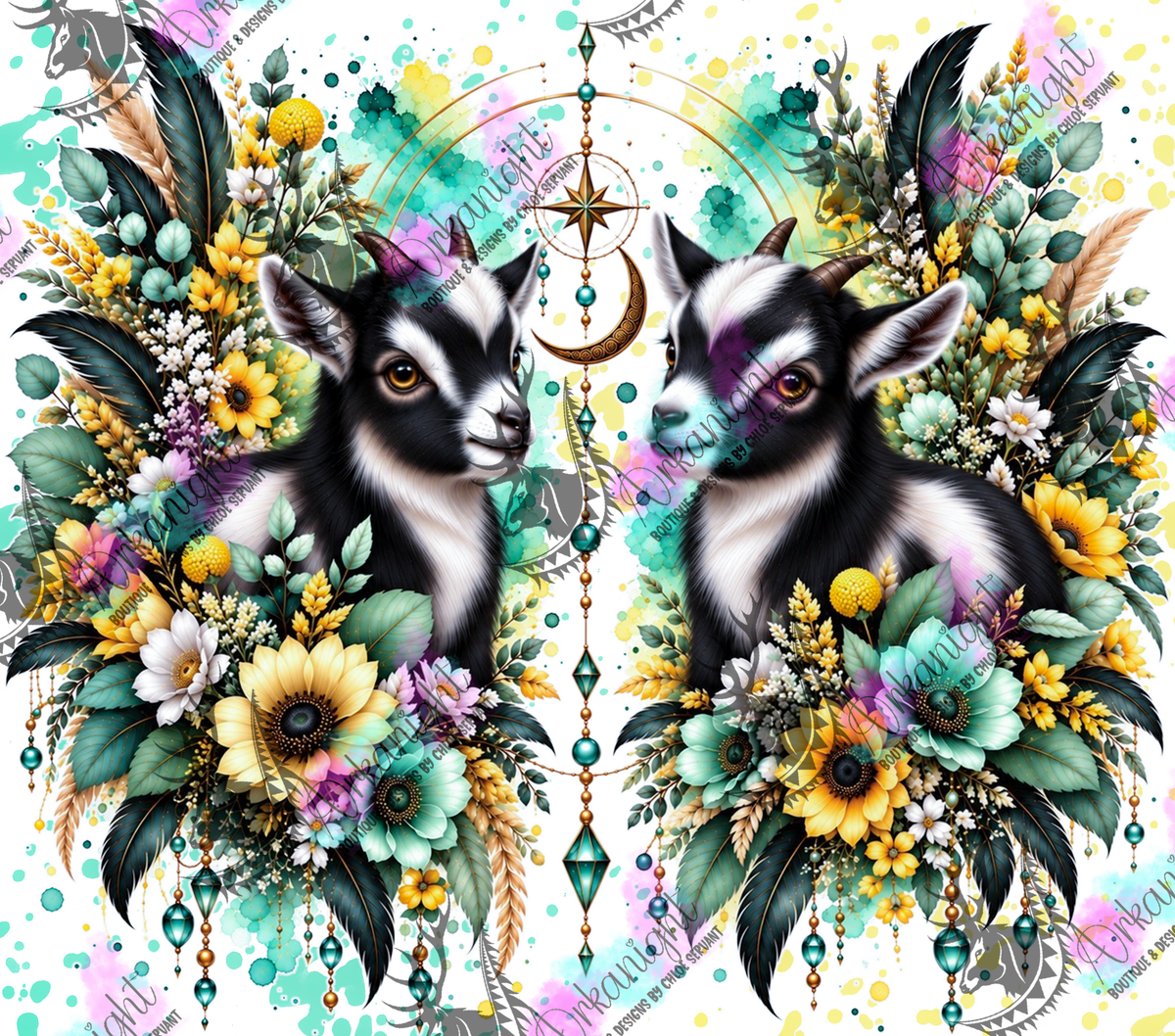 Numérique ♡Collection Animaux - Cycle Lunaire ♡ Chèvre Miniature