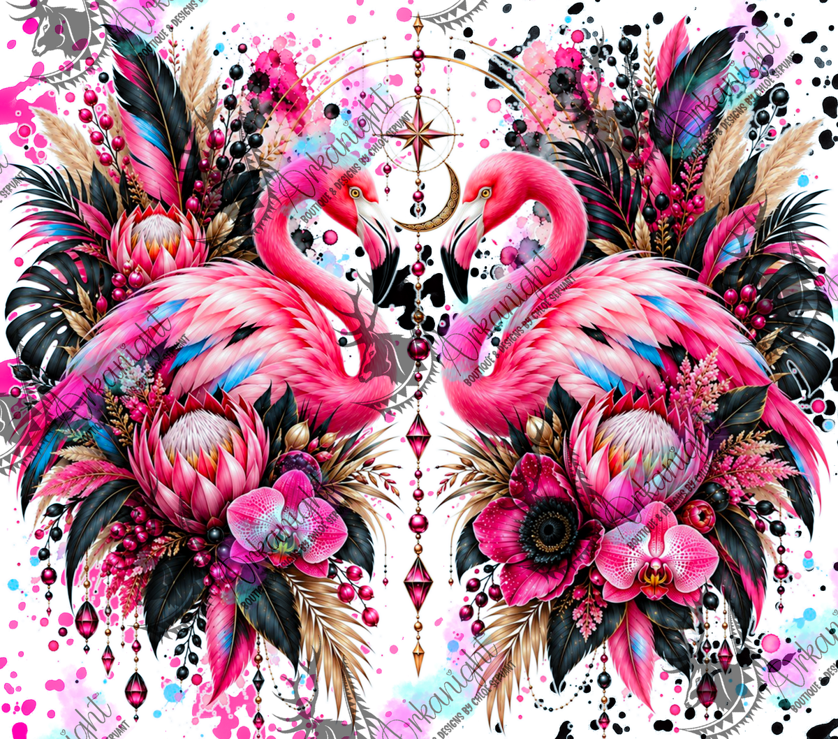 Numérique ♡Collection Animaux - Cycle Lunaire ♡ Flamant Rose