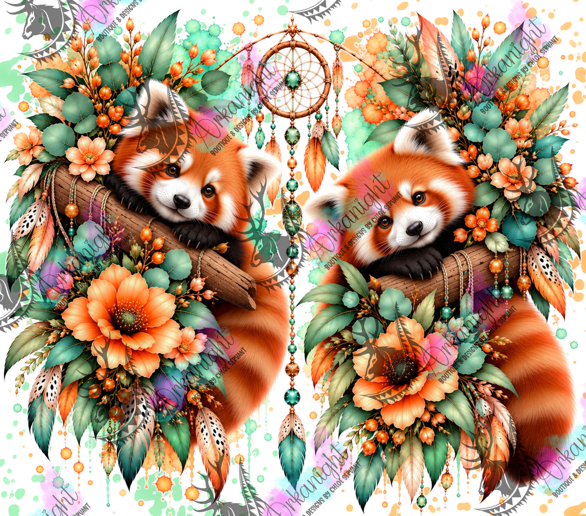 Numérique ♡Collection Animaux - Cycle Lunaire ♡ Panda Roux