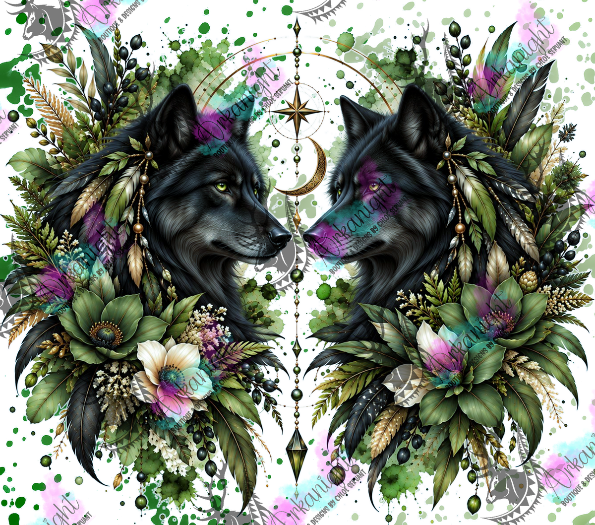 Numérique ♡Collection Animaux - Cycle Lunaire ♡ Loup