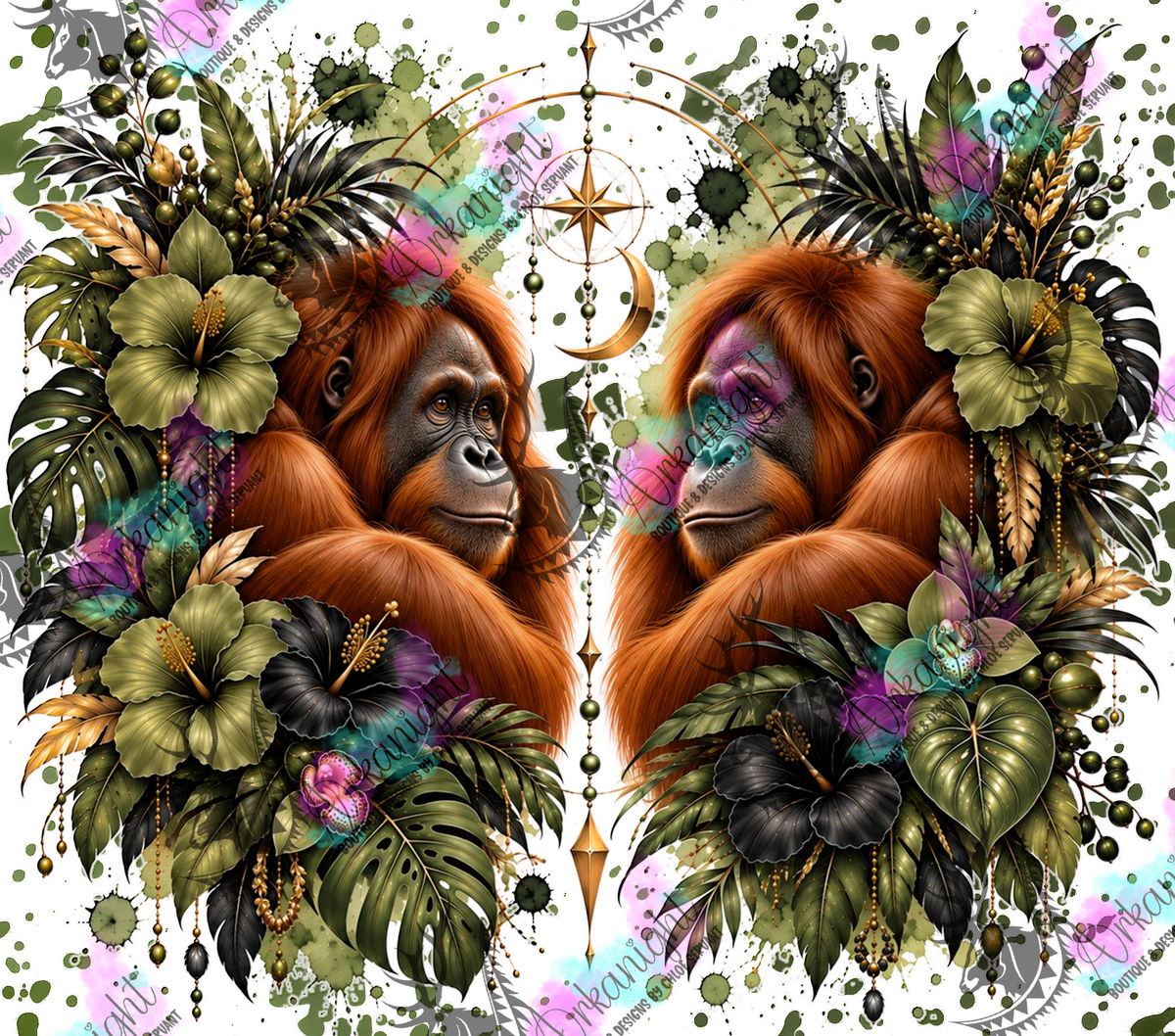 Numérique ♡Collection Animaux - Cycle Lunaire ♡ Ourang-Outang