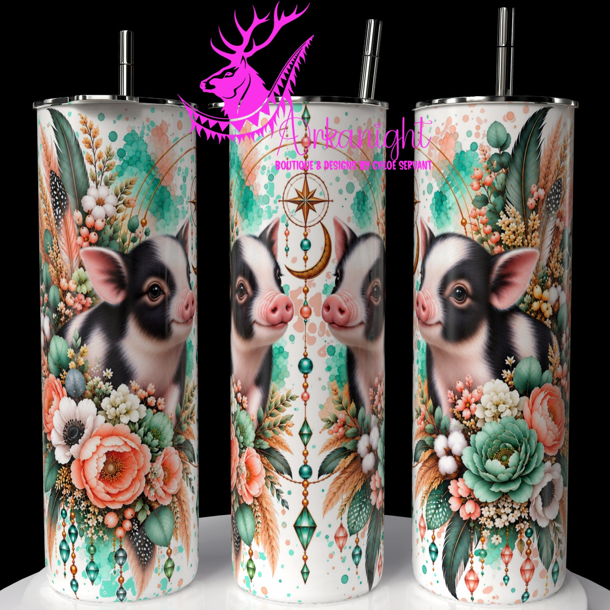 Numérique ♡Collection Animaux - Cycle Lunaire ♡ Cochon Miniature
