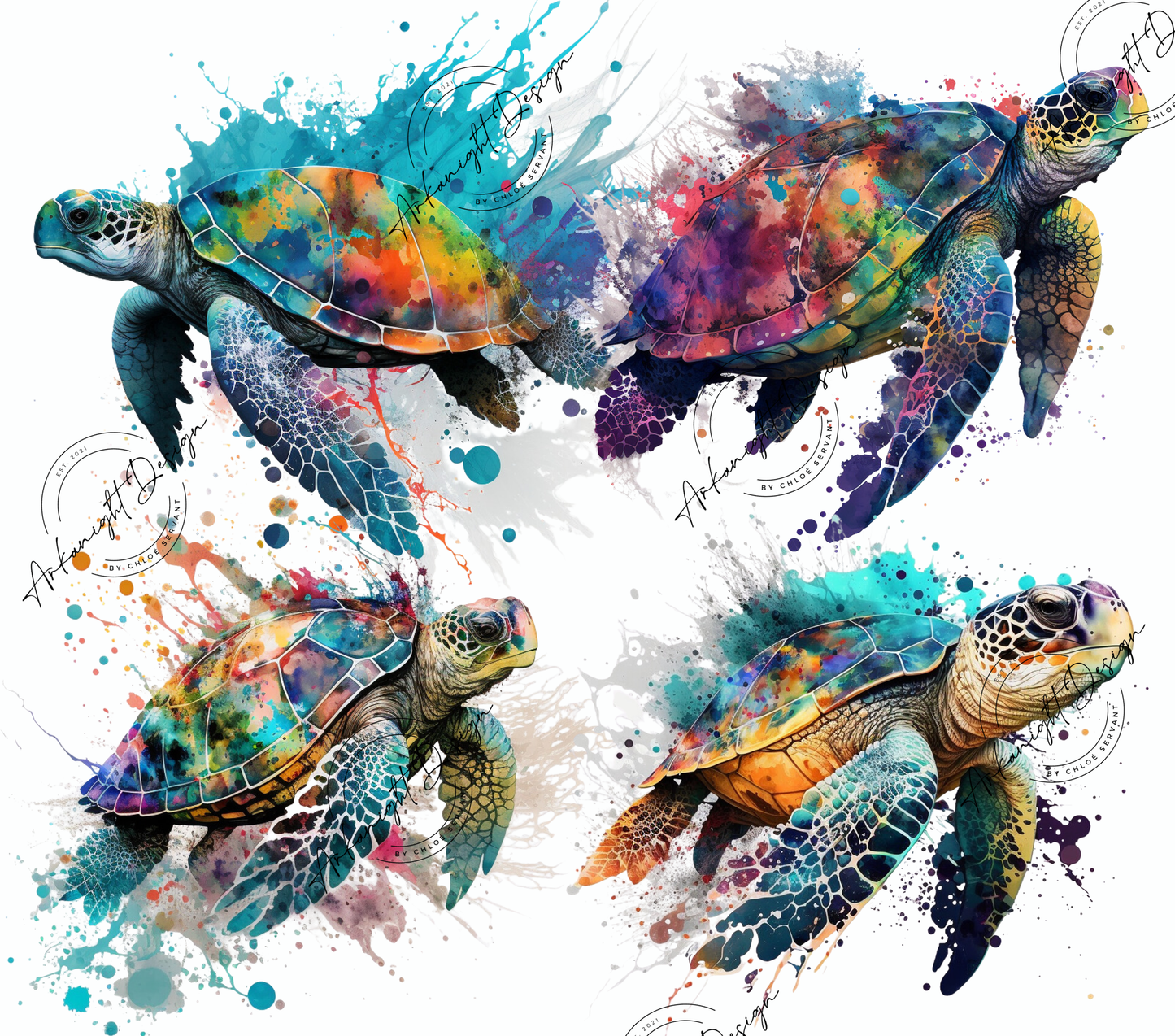 Promo Watercolor - 8 designs numériques