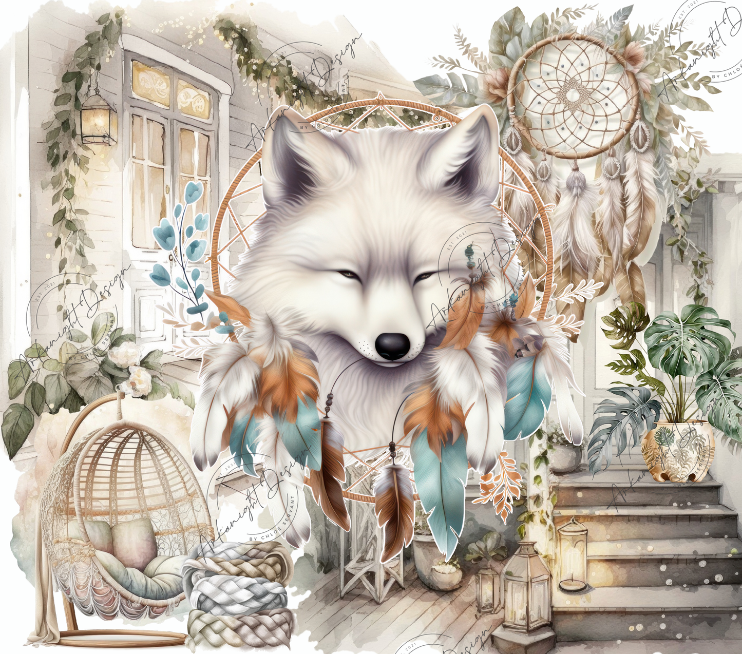 Boho Artic Fox
