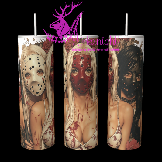 Gourde sur commande - Autumn 2024 - 3 Woman Scary Mask