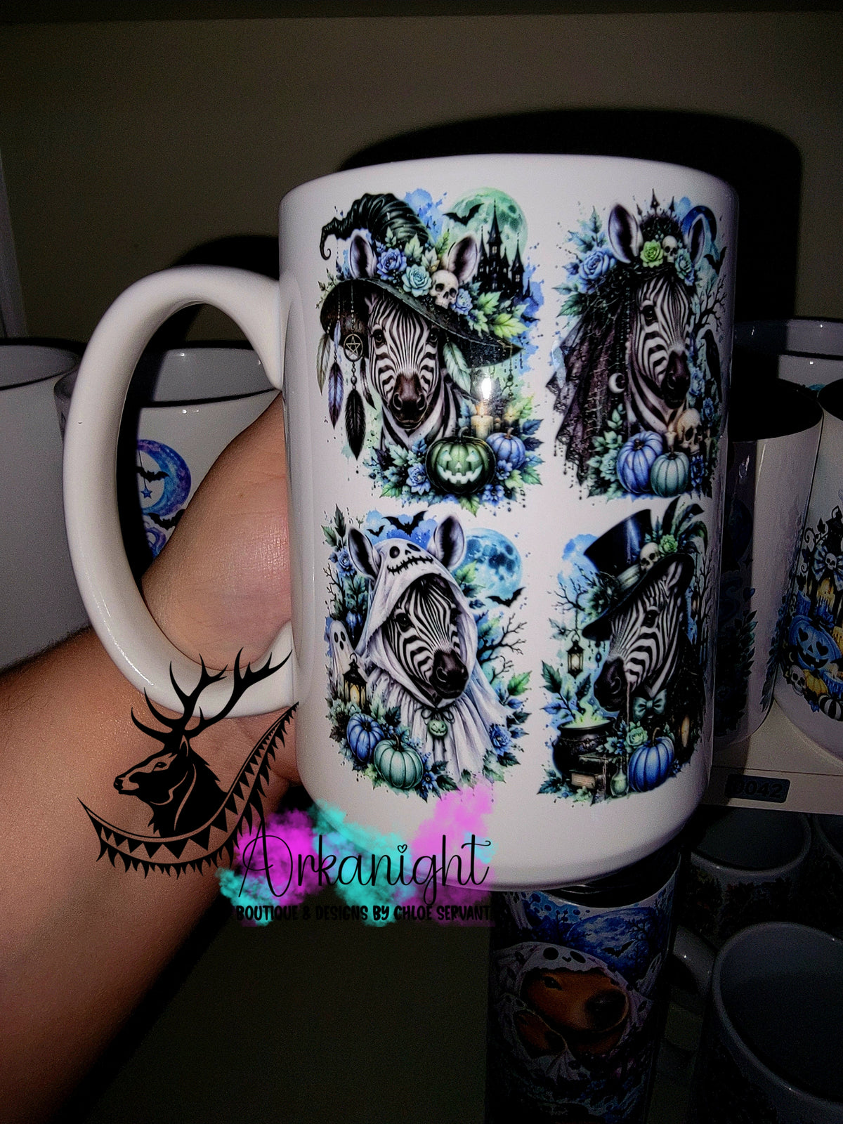 Tasse en céramique sur commande - Collection Automne et Halloween 2026 ♡ Zèbre