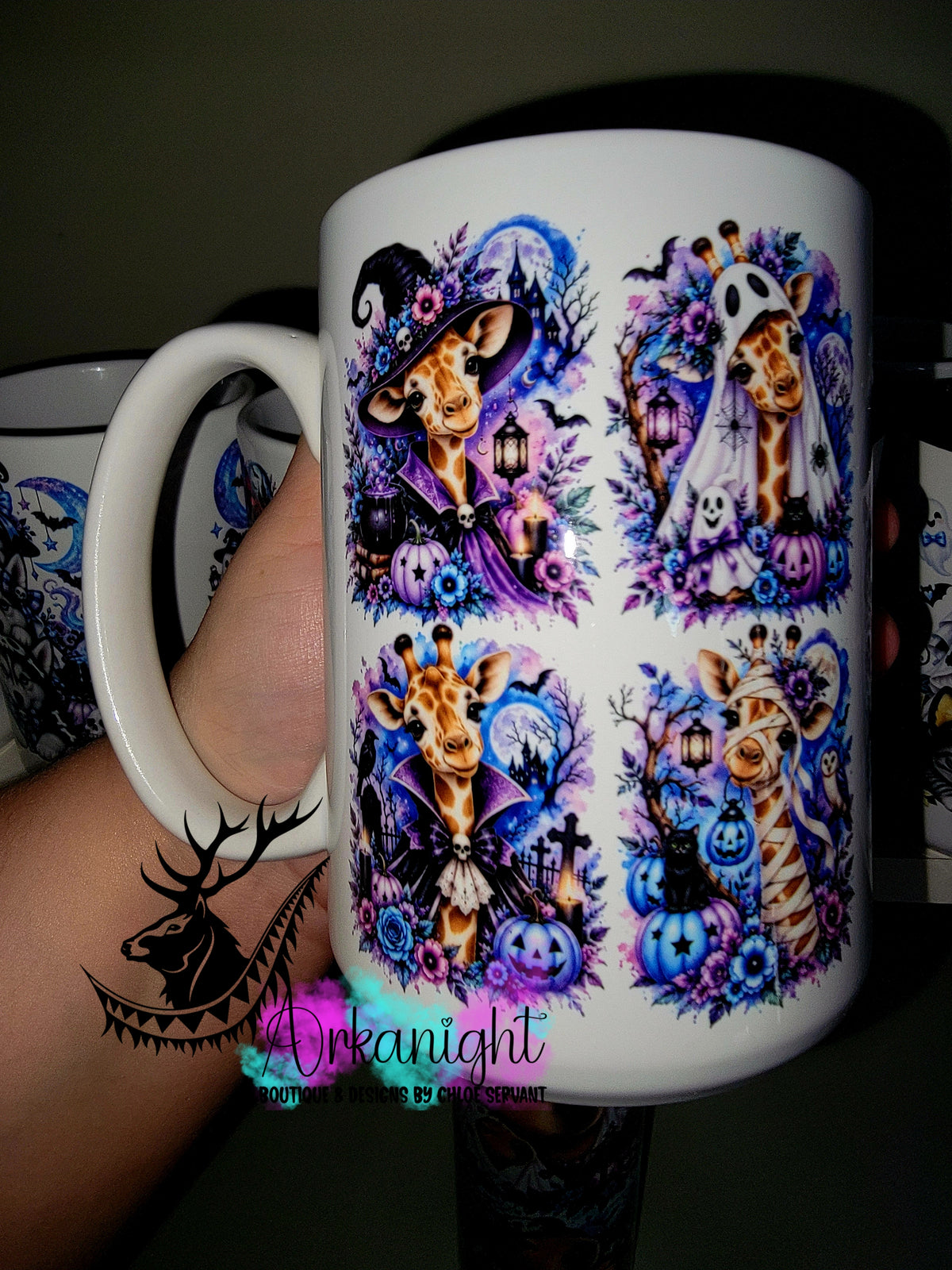 Tasse en céramique sur commande - Collection Automne et Halloween 2026 ♡ Girafe