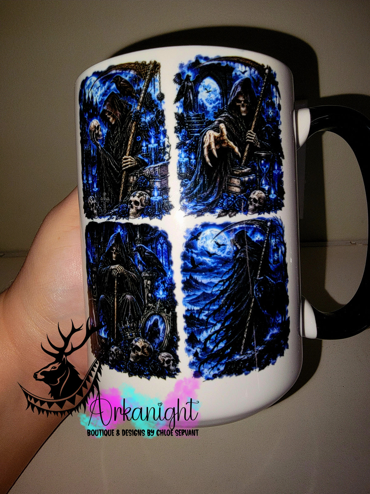 Tasse en céramique sur commande - Collection Automne et Halloween 2026 ♡ Horreur ♡ Faucheuse