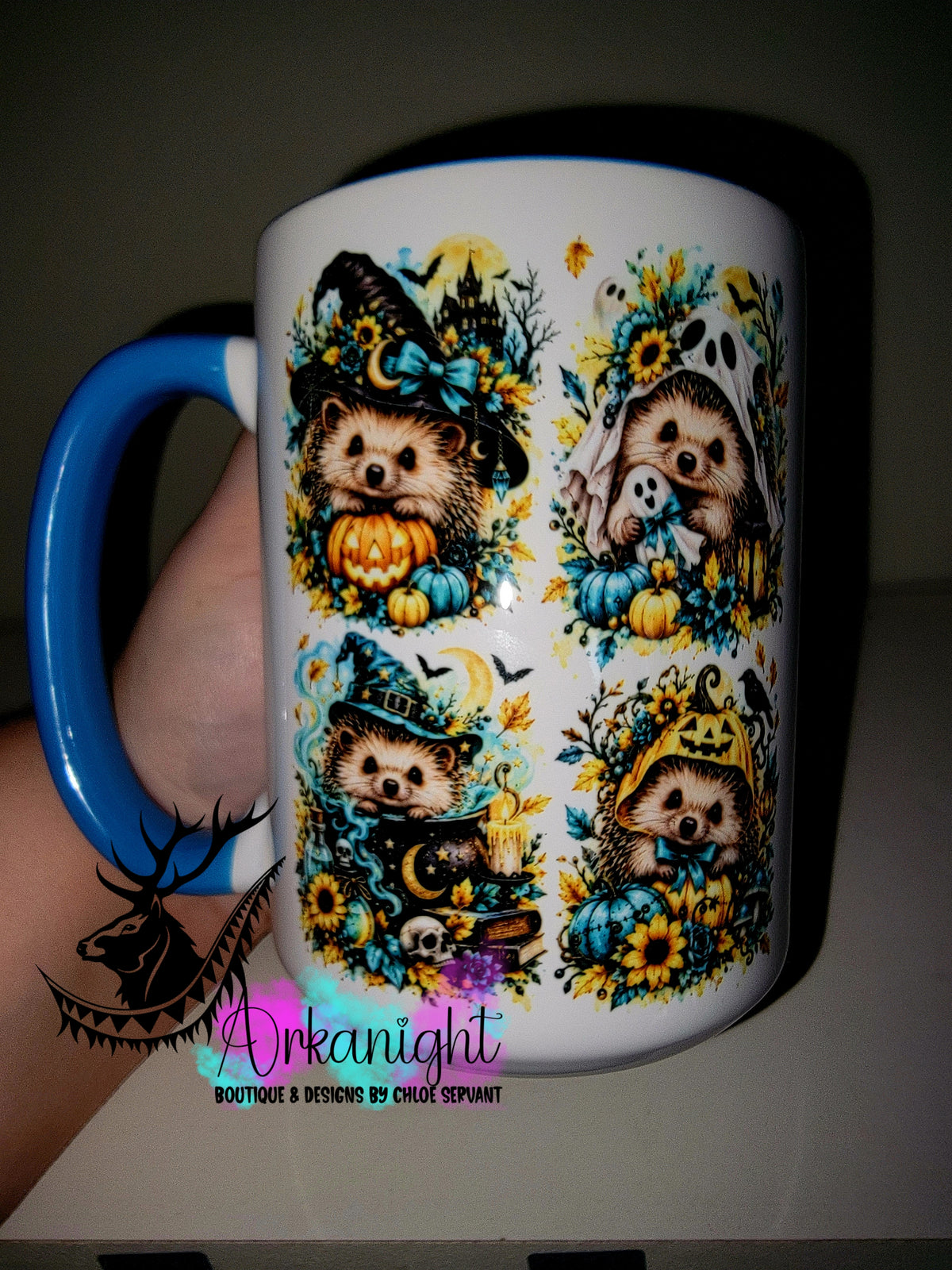 Tasse en céramique sur commande - Collection Automne et Halloween 2026 ♡ Hérissons