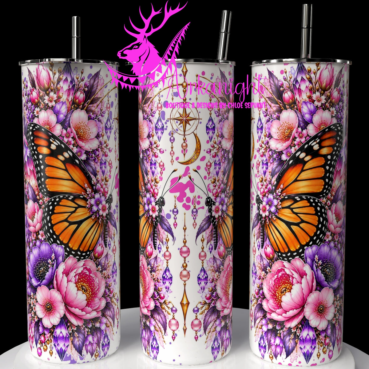 Numérique ♡Collection Animaux - Cycle Lunaire ♡ Papillon Monarch