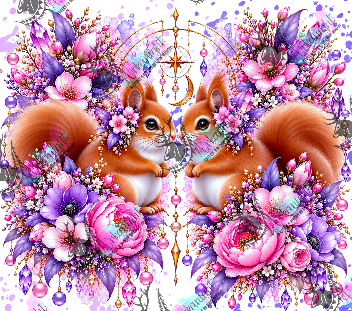 Numérique ♡Collection Animaux - Cycle Lunaire ♡ Écureuils Roux