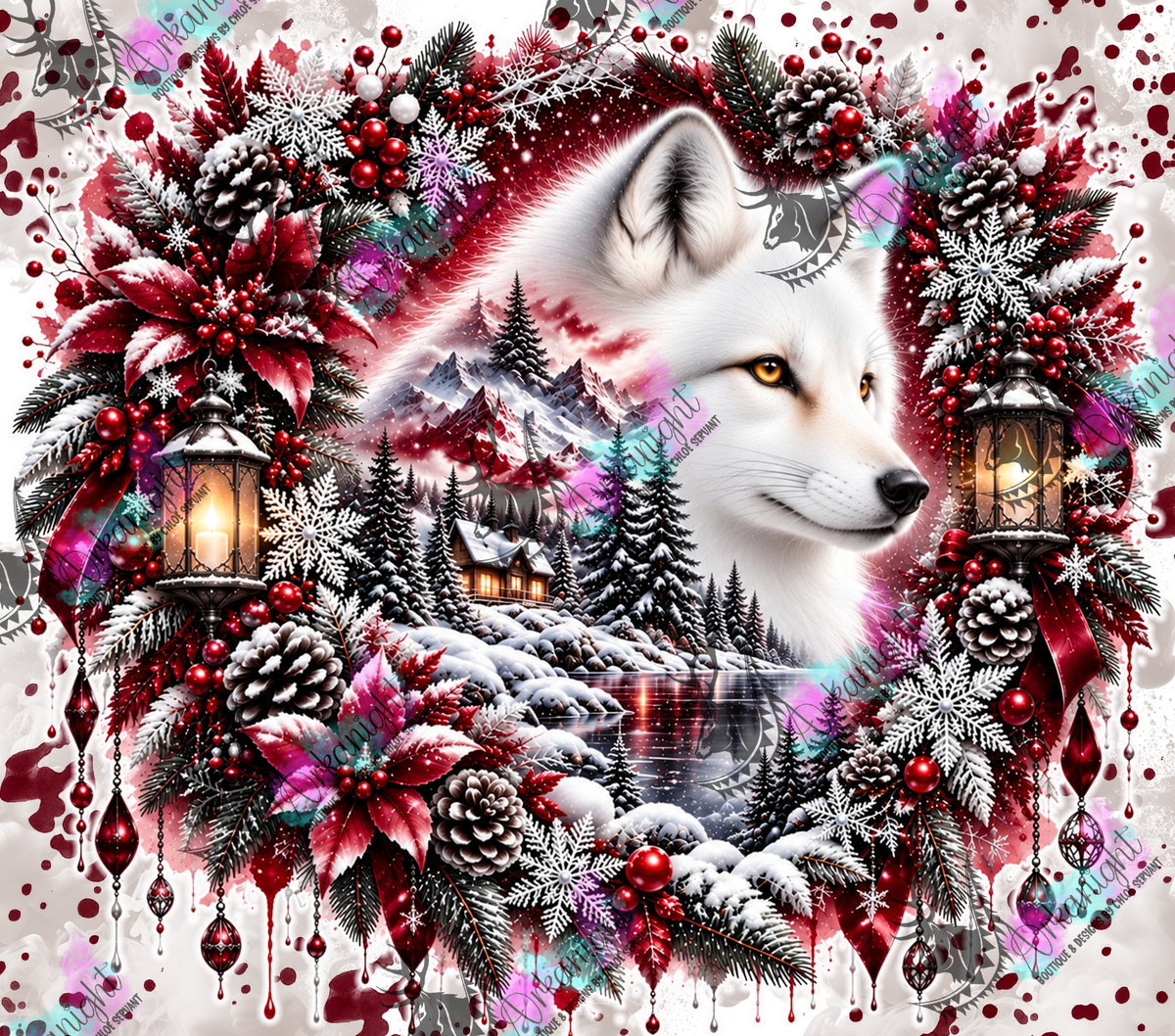 Numérique ♡Collection Hiver 2026-2027 ♡ Double Exposition ♡ Renard Blanc