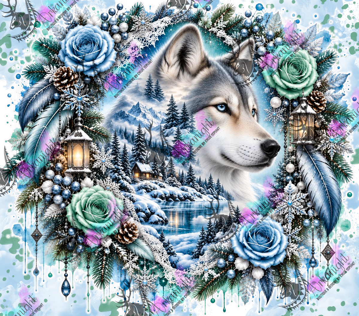 Numérique ♡Collection Hiver 2026-2027 ♡ Double Exposition ♡ Loup Gris