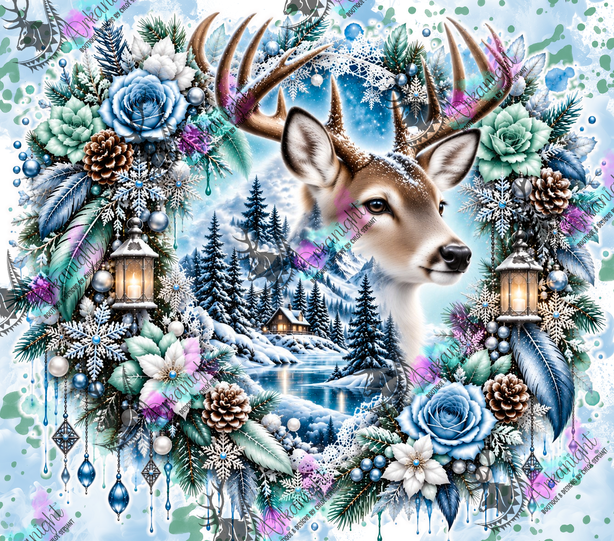 Numérique ♡Collection Hiver 2026-2027 ♡ Double Exposition ♡ Cerf