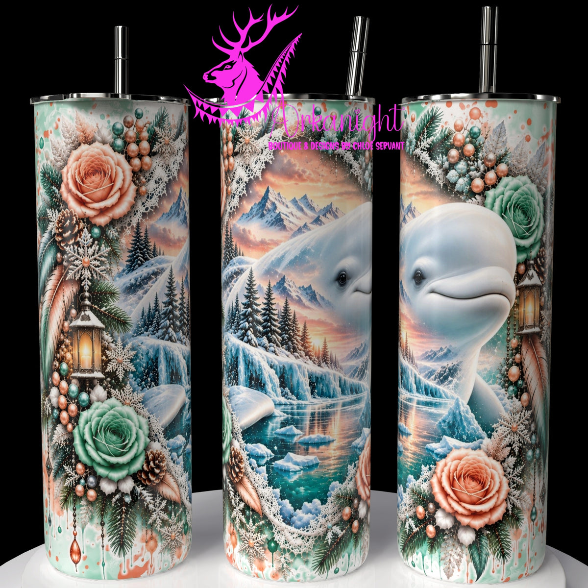 Gourde sur commande ♡ Collection  Hiver 2026-2027 ♡ Double Exposition Hiver ♡ Beluga