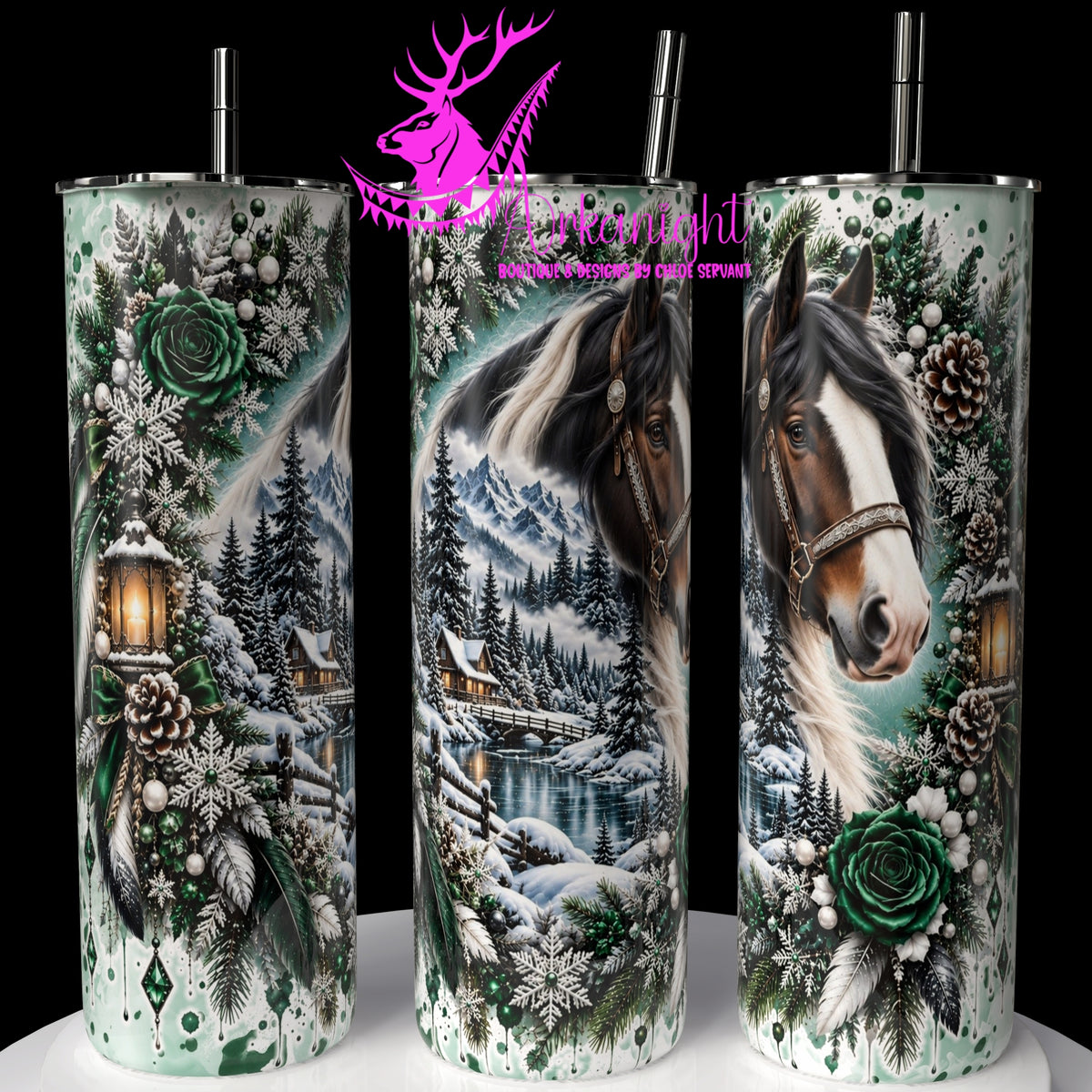 Numérique ♡Collection Hiver 2026-2027 ♡ Double Exposition ♡ Cheval Clydesdale