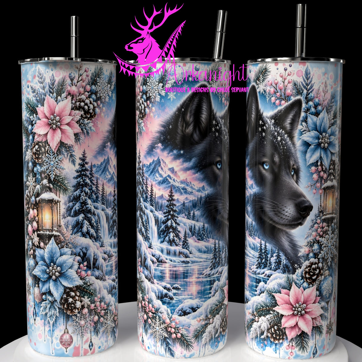 Numérique ♡Collection Hiver 2026-2027 ♡ Double Exposition ♡ Loup Noir