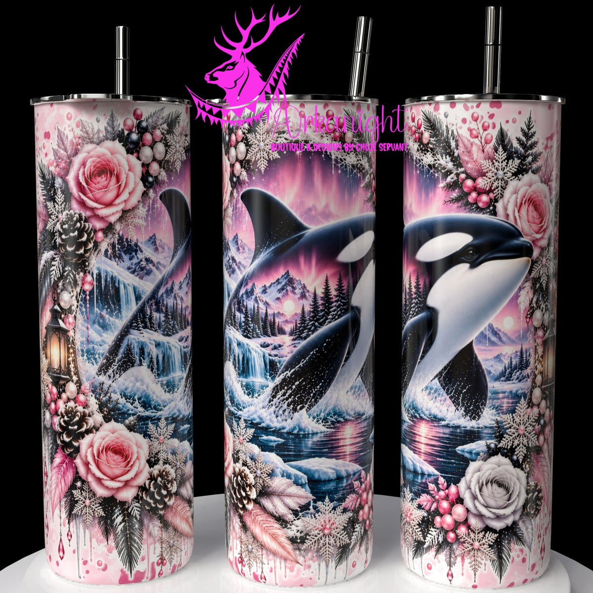 Gourde sur commande ♡ Collection  Hiver 2026-2027 ♡ Double Exposition Hiver ♡ Orques