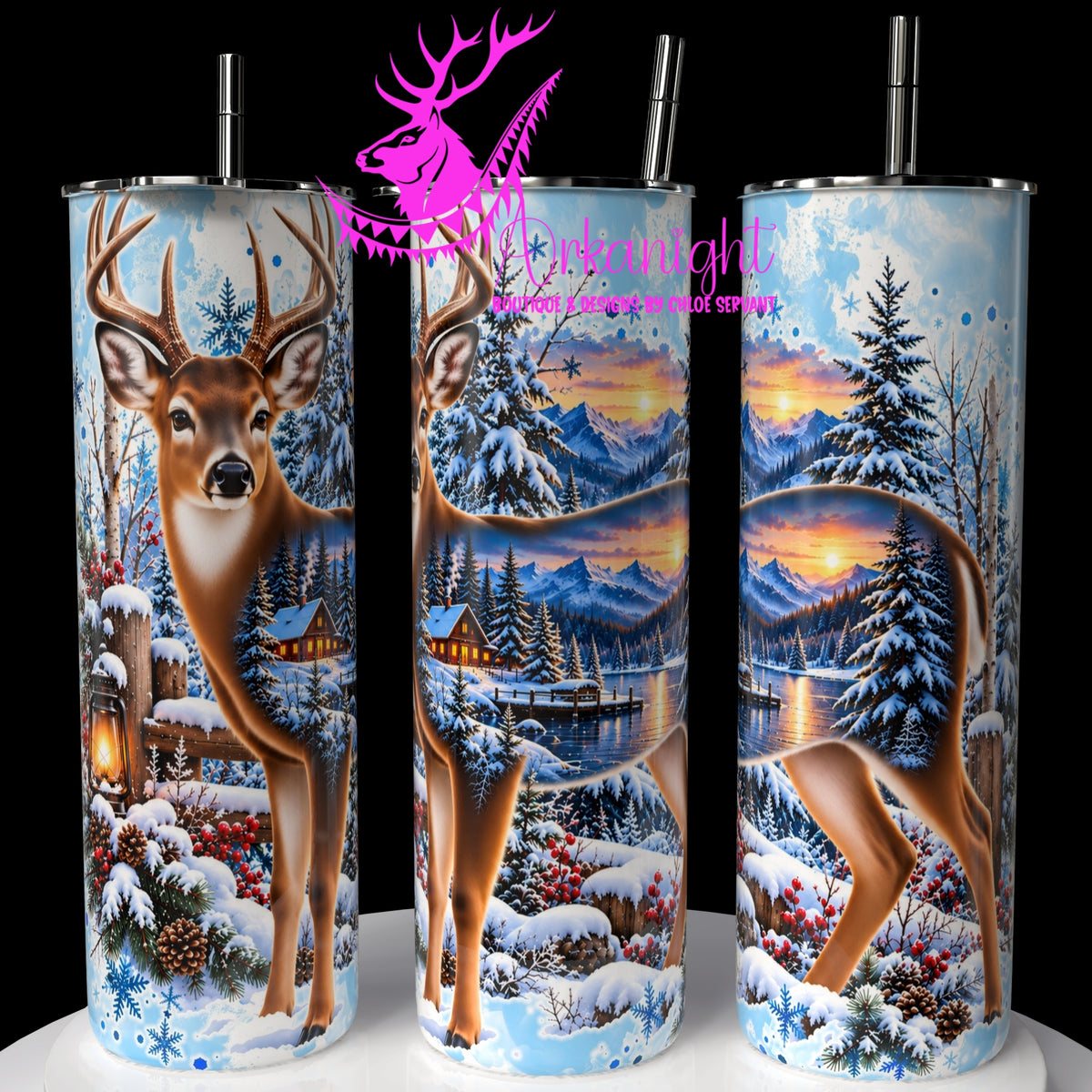 Numérique ♡Collection Hiver 2026-2027 ♡ Double Exposition au chalet ♡ Chevreuil