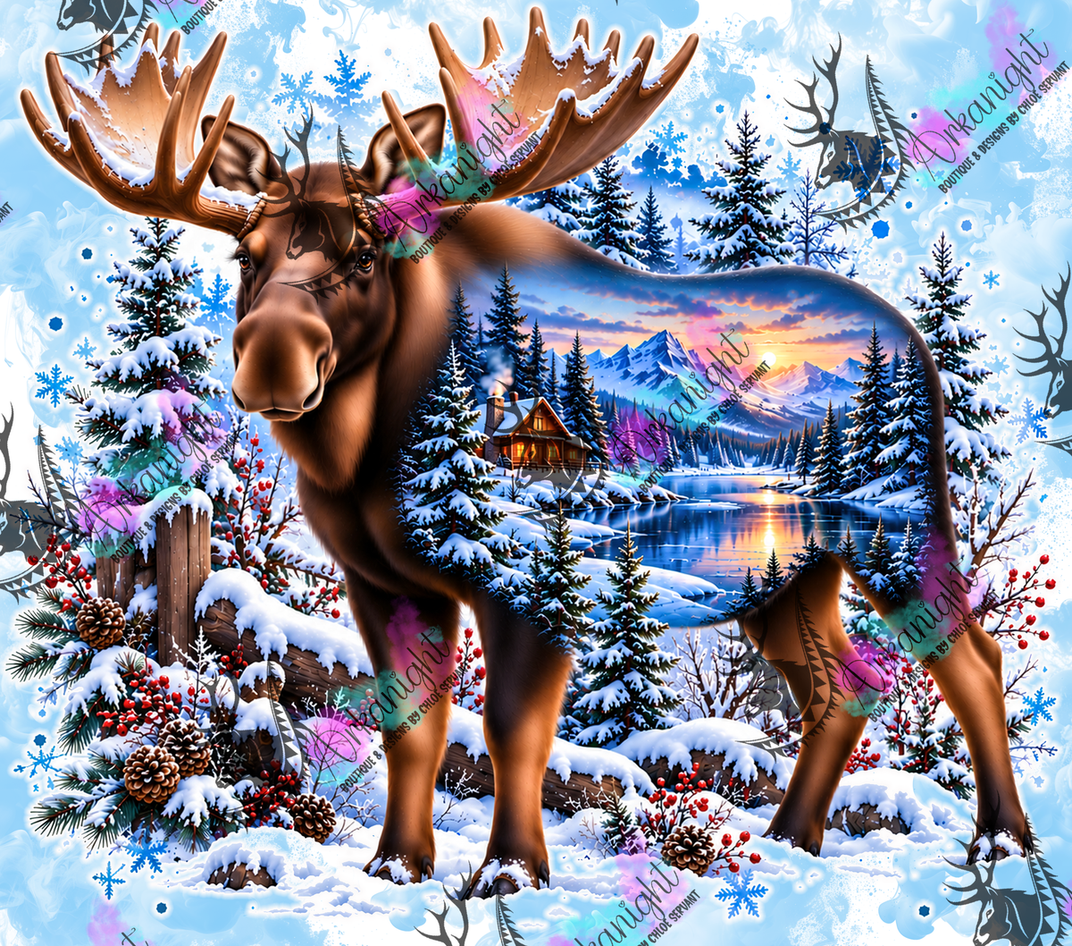 Numérique ♡Collection Hiver 2026-2027 ♡ Double Exposition au chalet ♡ Orignal