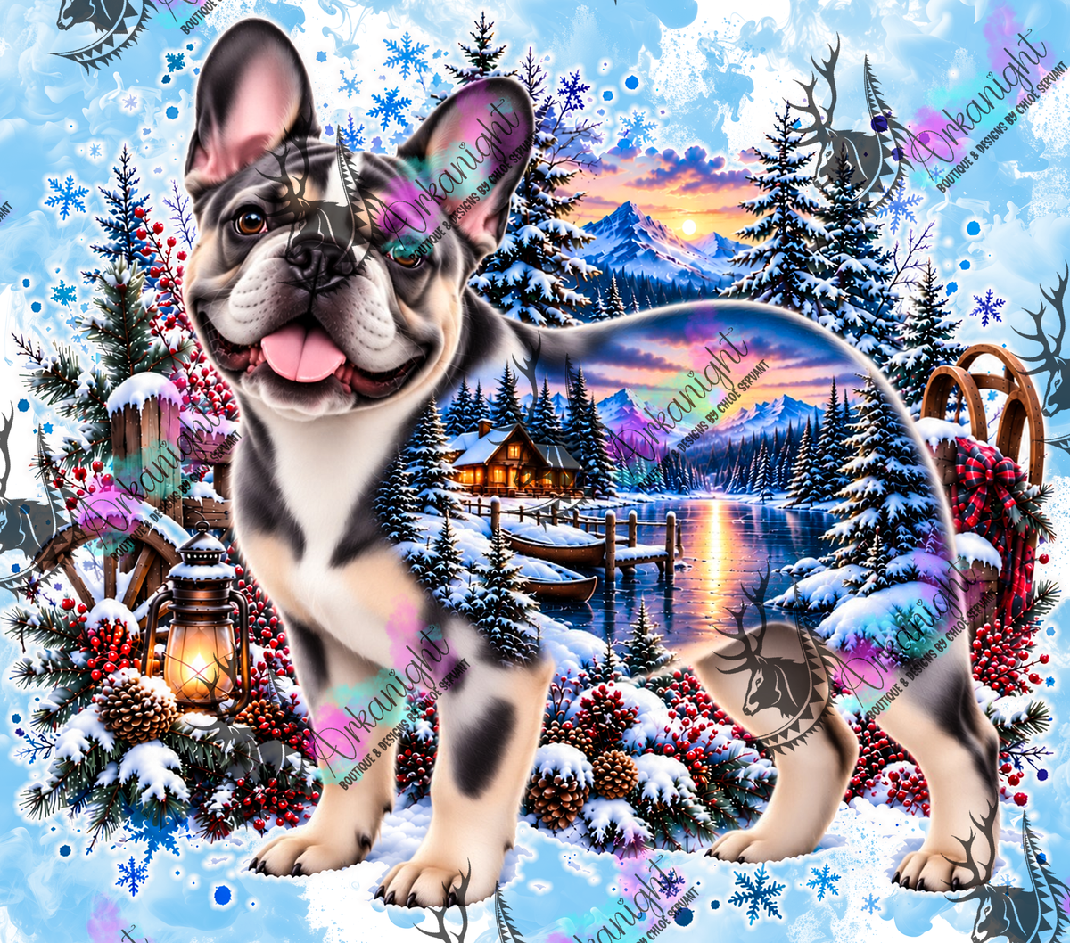 Numérique ♡Collection Hiver 2026-2027 ♡ Double Exposition au chalet ♡ Bouledogues Français