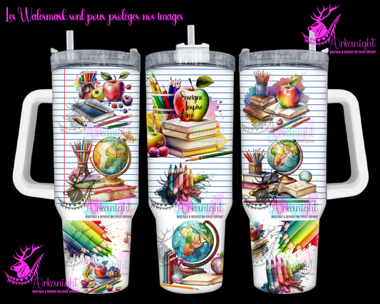 Gourde 40 oz sur commande - Enseigne - Inspire - Aime