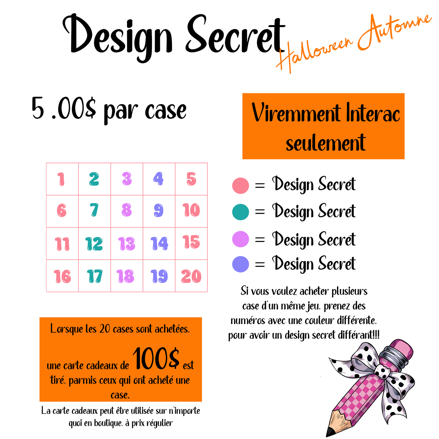 Design Secret - Thème Halloween/ Automne - Case 5