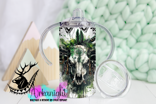 Gourde - Biberon Évolutif sur commande - Green Aztec Bramabull- Mini Cowboy