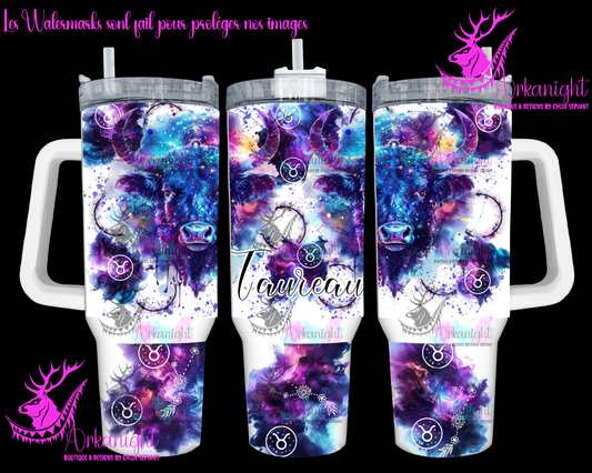 Gourde 40 oz sur commande - Zodiaque - Taureau