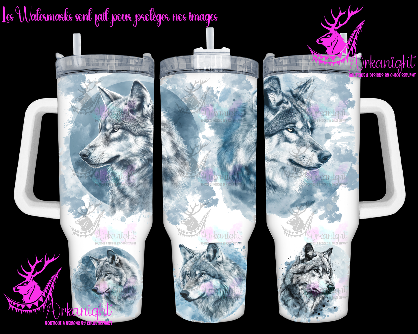 Numérique 40 oz - Lines Arts - Grey Wolf