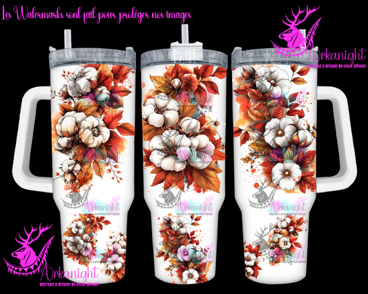Numérique 40 oz - Autumn 2024 - Cotton Flowers