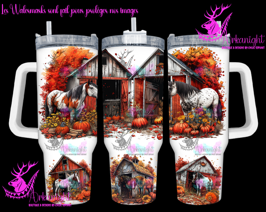Numérique 40 oz - Autumn 2024 - Paint Horse & Apaloosa Red Barn