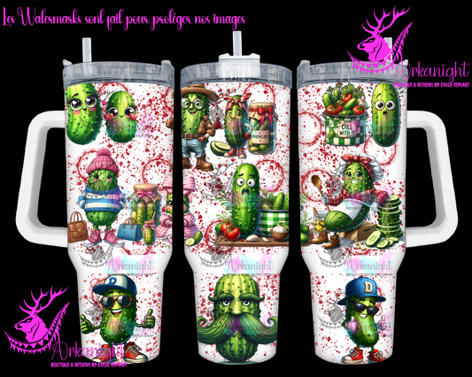 Numérique 40 oz - Autumn 2024 - Pickles- Version Rose et Rouge
