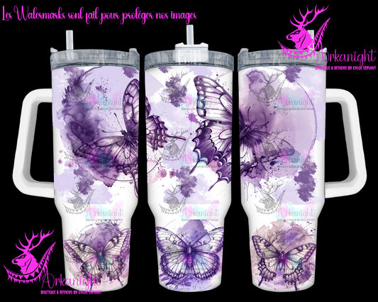 Numérique 40 oz - Lines Arts -  Vintage Butterfly