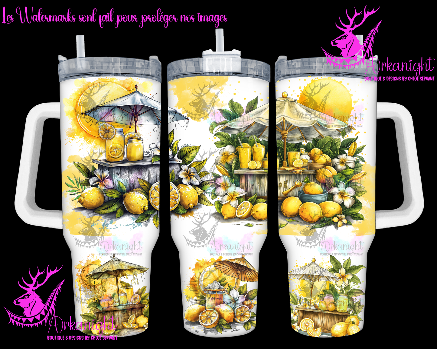 Gourde 40 oz sur commande - Limonade stand