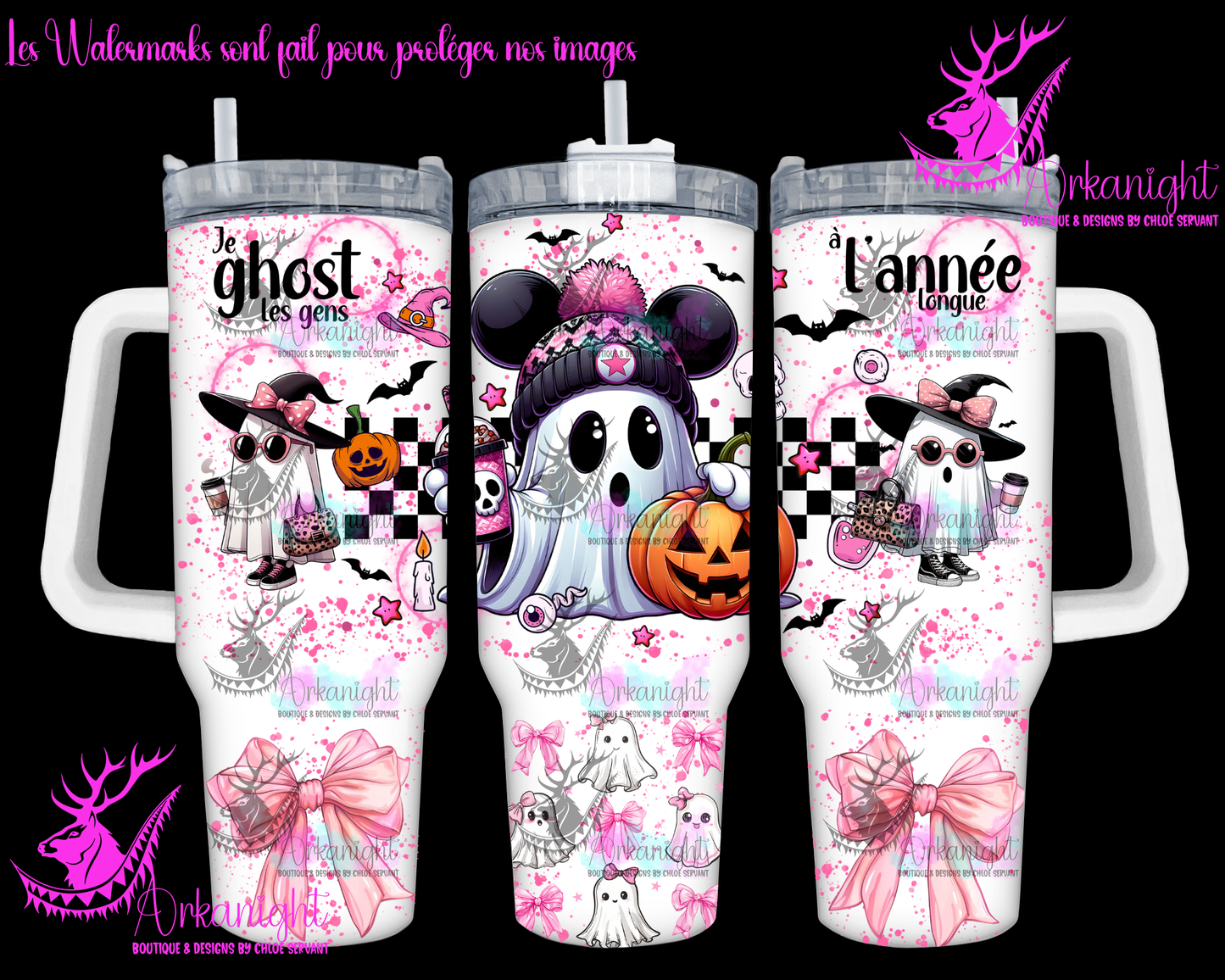 Gourde 40 oz sur commande - Autumn 2024 - Je Ghost à l'année longue