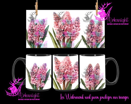 Tasse en céramique sur commande - Pink Hyacinthe