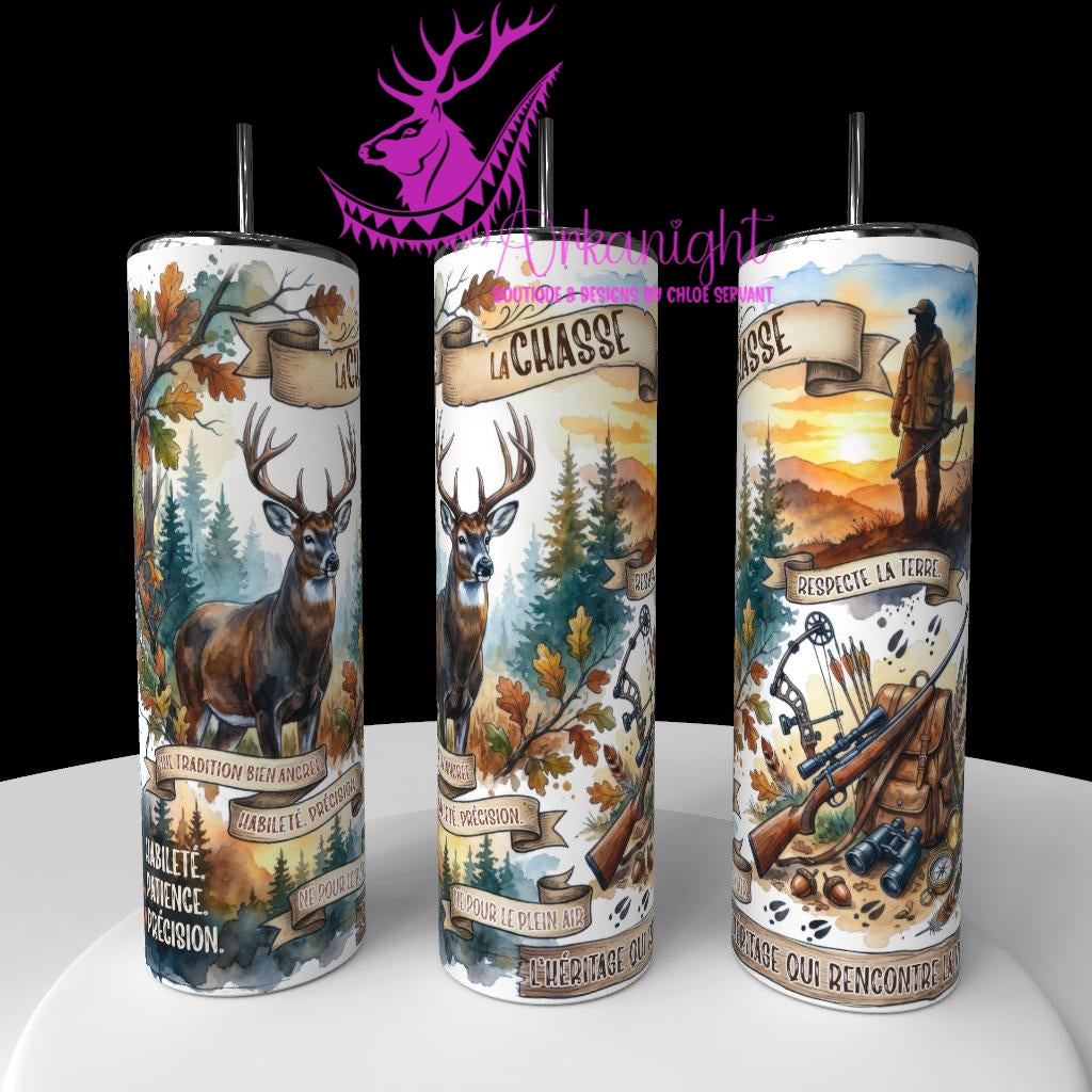 Gourde sur commande - Collection Métiers & Occupations - Chasse-01