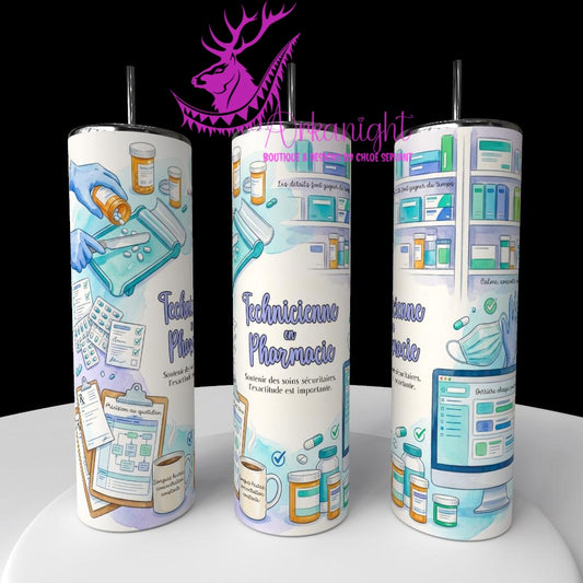 Gourde sur commande - Collection Métiers & Occupations - Technicienne en Pharmacie