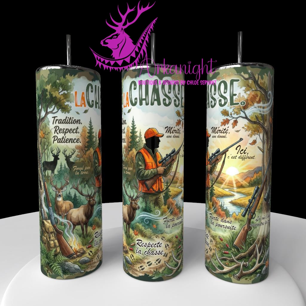 Gourde sur commande - Collection Métiers & Occupations - Chasse-02
