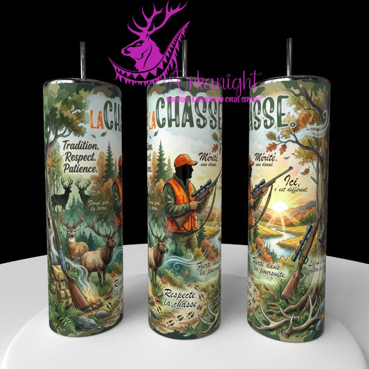 Gourde sur commande - Collection Métiers & Occupations - Chasse-02