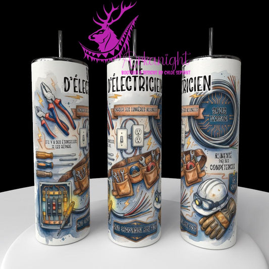 Gourde sur commande - Collection Métiers & Occupations - Vie d'électricien