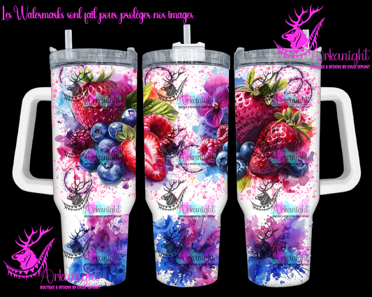 Numérique 40 oz - Watercolor Berries