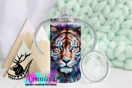 Gourde - Biberon Évolutif sur commande - Watercolor Boho Tiger