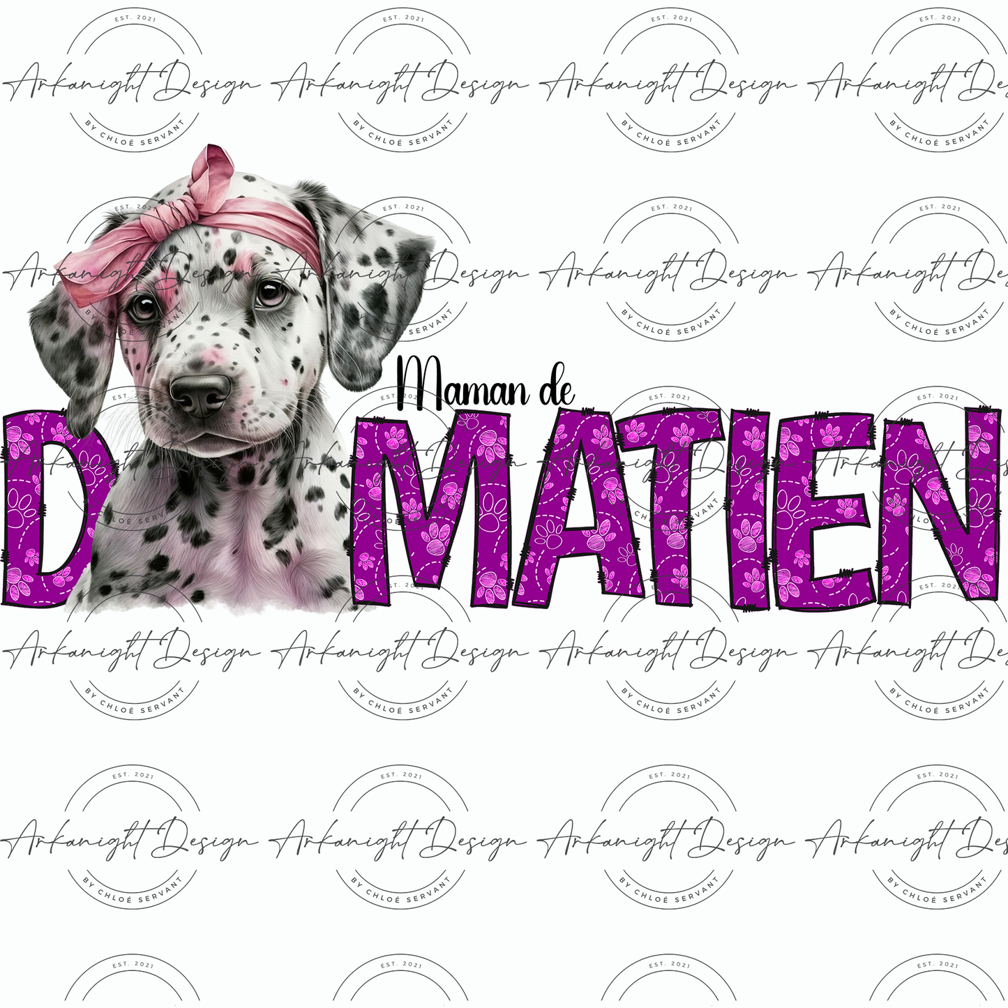 Maman de Dalmatien