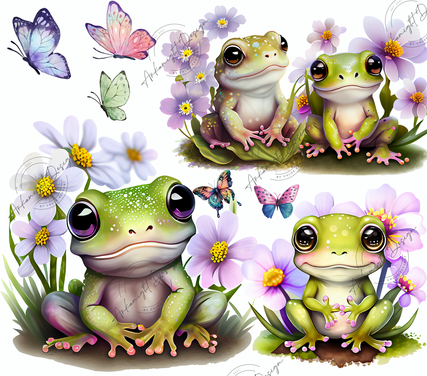 Frog and flower
